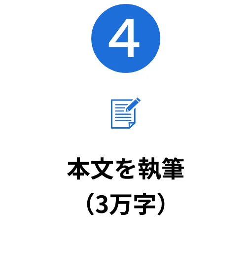 「本文を執筆（3万字）」